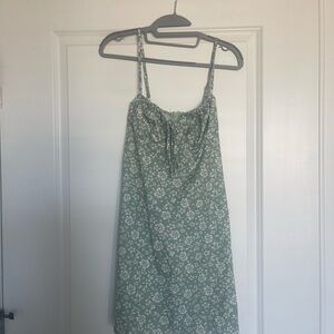 Floral Green Women's Dress